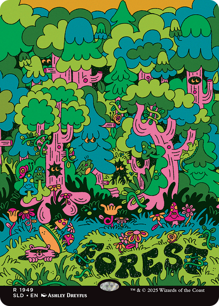 Forest (1949) (Rainbow Foil) [Secret Lair Drop Series] | The CG Realm
