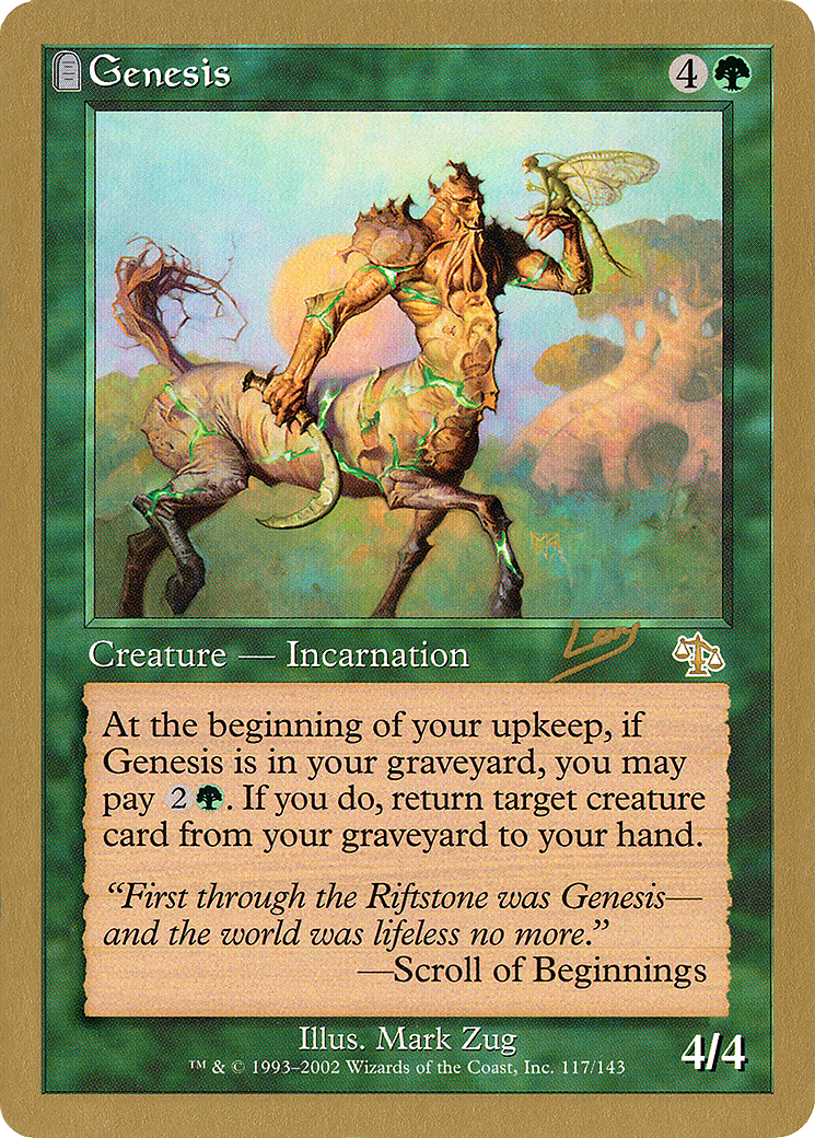 Genesis - 2002 Raphael Levy (JUD) (WCD-) - World Championship Decks 2002: (tombstone)