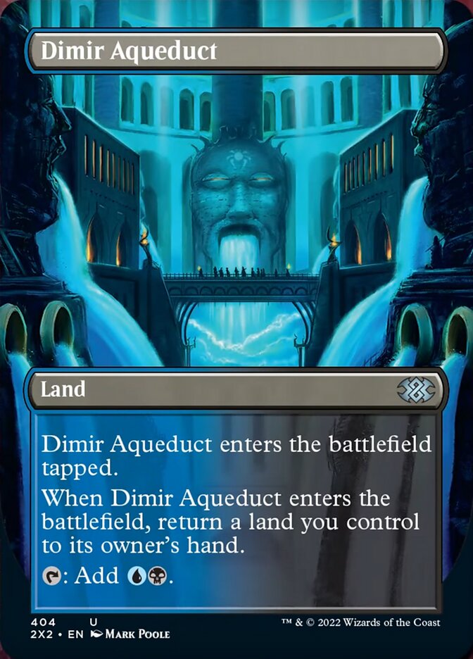 Dimir Aqueduct (Borderless Alternate Art) [Double Masters 2022] | The CG Realm