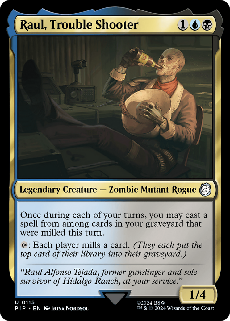 Raul, Trouble Shooter (PIP-115) - Fallout