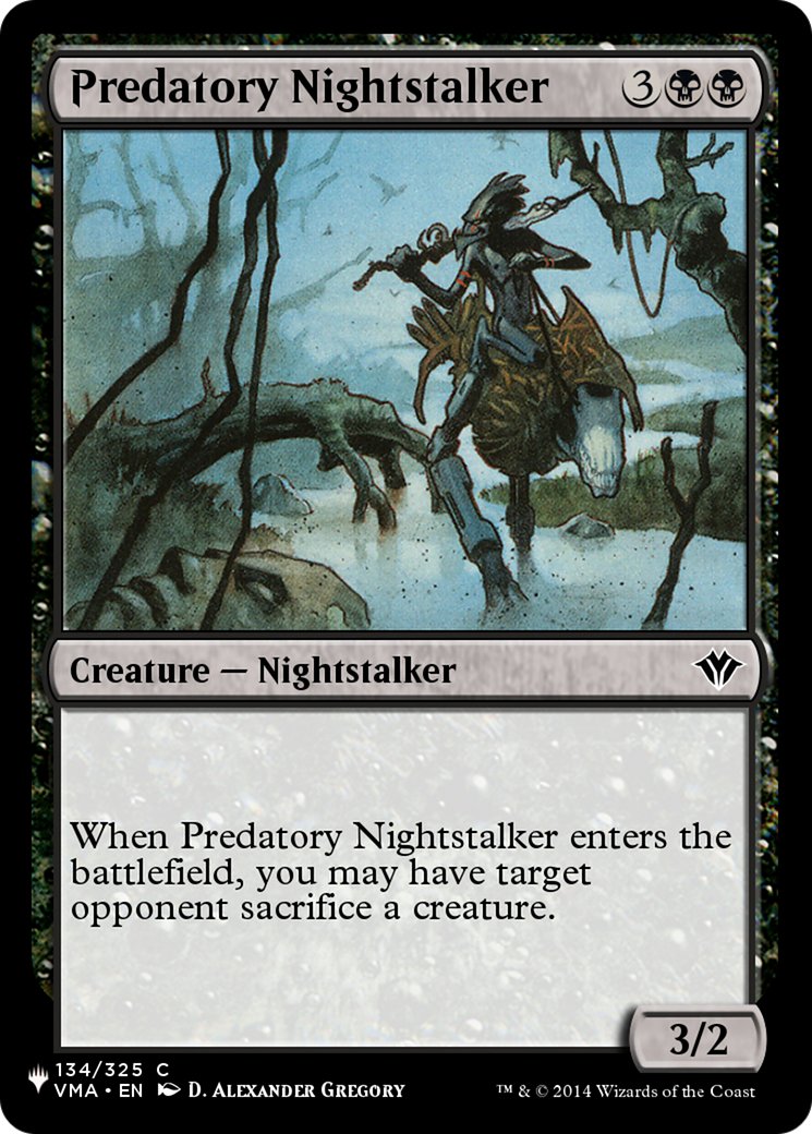Predatory Nightstalker [The List] | The CG Realm
