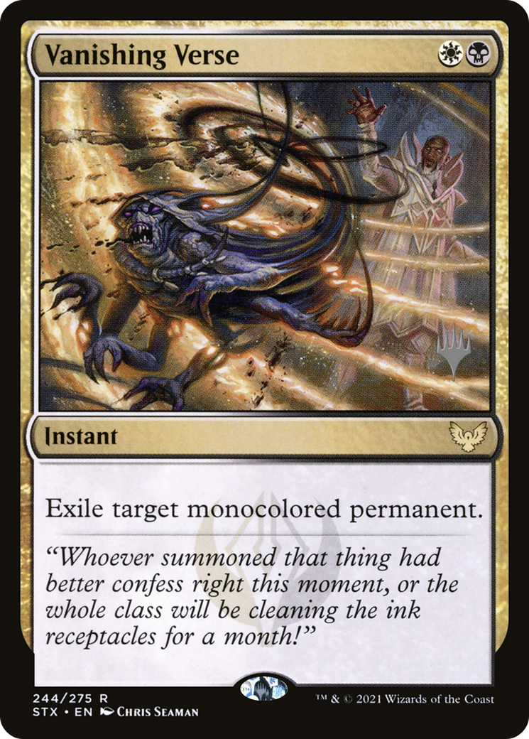 Vanishing Verse (PPSTX-244) - Strixhaven: School of Mages Promos
