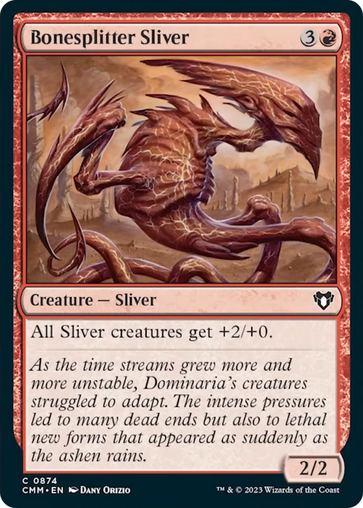 Bonesplitter Sliver [Commander Masters] | The CG Realm