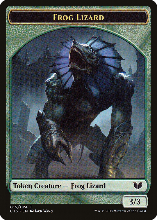 Frog Lizard // Germ Double-Sided Token (C15-15 // 7) - Commander 2015 Tokens