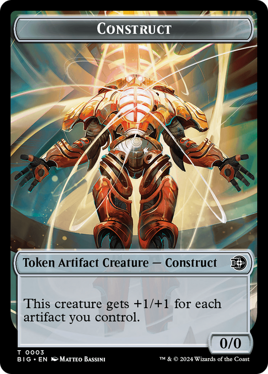Construct Token // Plot Token Double-Sided Token (BIG-3 // 20) - Outlaws of Thunder Junction: The Big Score