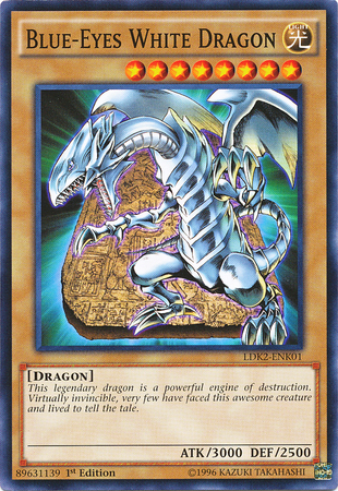 Blue-Eyes White Dragon (Version 4) [LDK2-ENK01] Common | The CG Realm