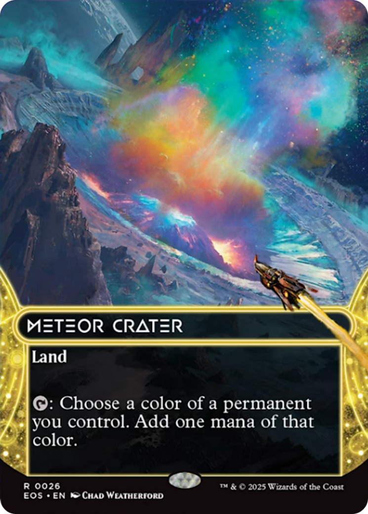 Meteor Crater (0026) (Borderless) [Edge of Eternities: Stellar Sights] | The CG Realm