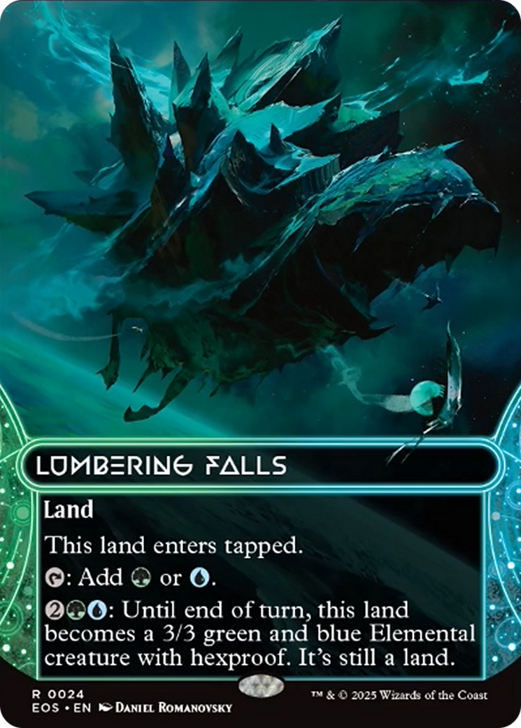 Lumbering Falls (0024) (Borderless) [Edge of Eternities: Stellar Sights] | The CG Realm