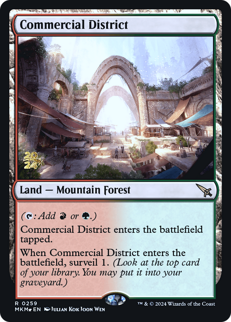 Commercial District (PRE-259) - Murders at Karlov Manor Promos Foil
