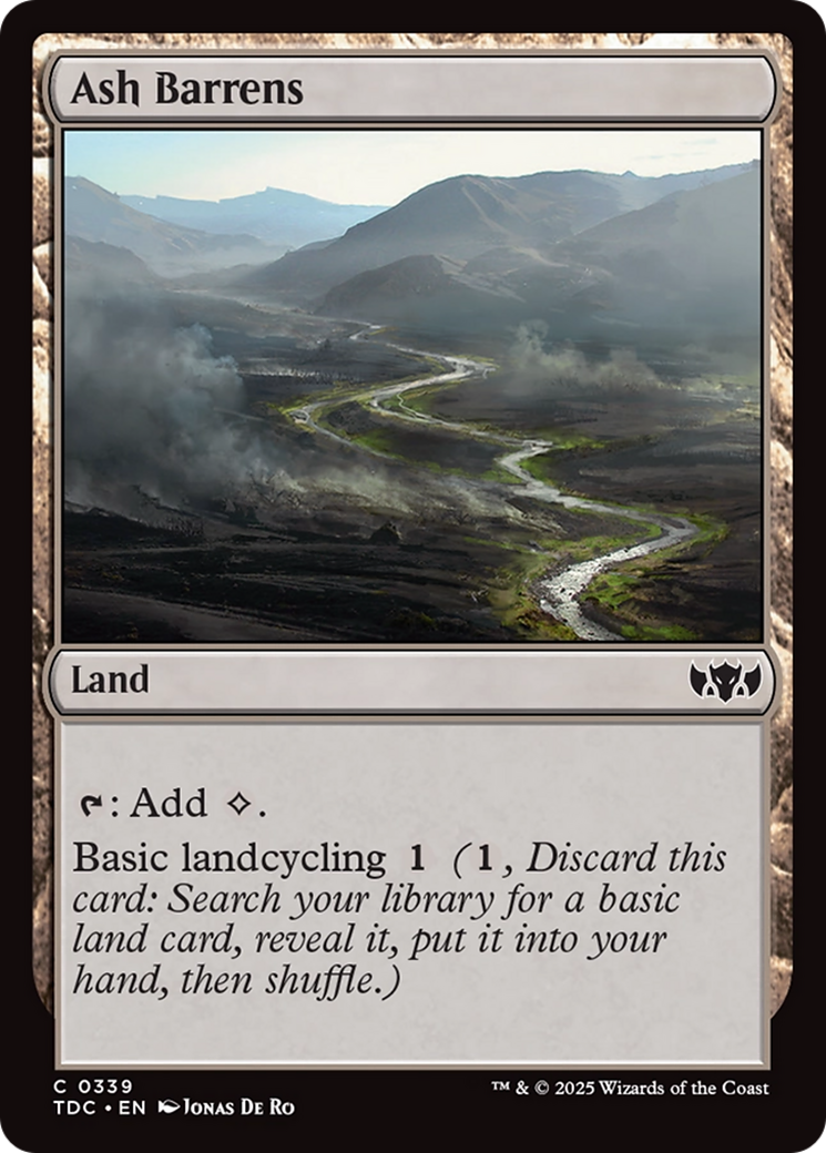 Ash Barrens [Tarkir: Dragonstorm Commander] | The CG Realm
