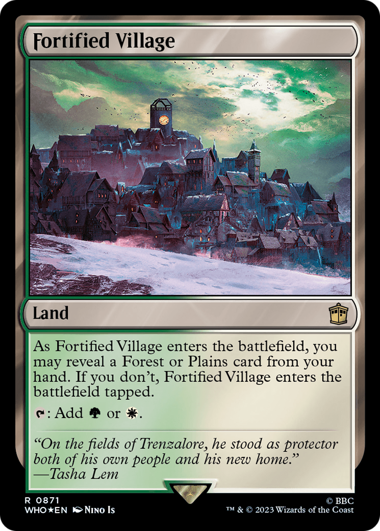 Fortified Village (Surge Foil) [Doctor Who] | The CG Realm