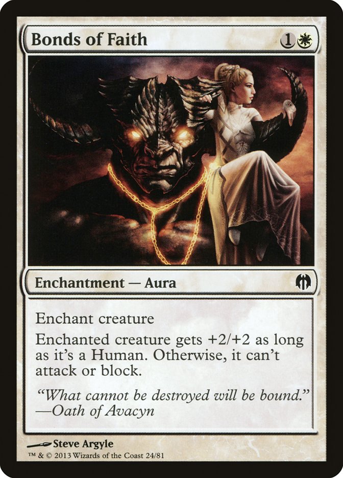 Bonds of Faith [Duel Decks: Heroes vs. Monsters] | The CG Realm