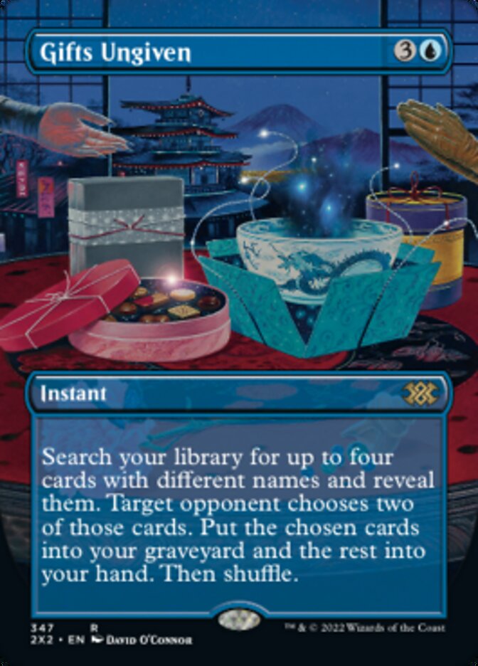 Gifts Ungiven (Borderless Alternate Art) [Double Masters 2022] | The CG Realm