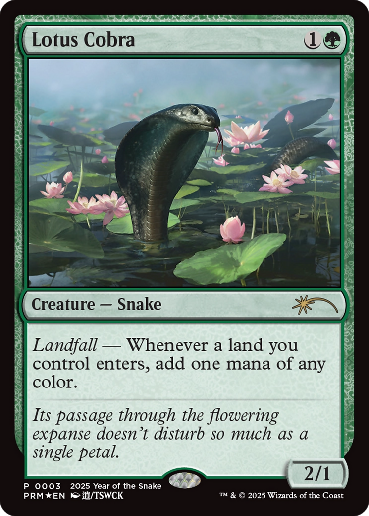 Lotus Cobra (Year of the Snake 2025) [Standard Showdown Promos] | The CG Realm