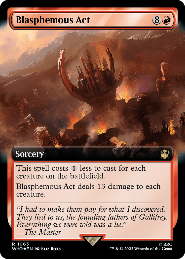 Blasphemous Act (Extended Art) (Surge Foil) [Doctor Who] | The CG Realm
