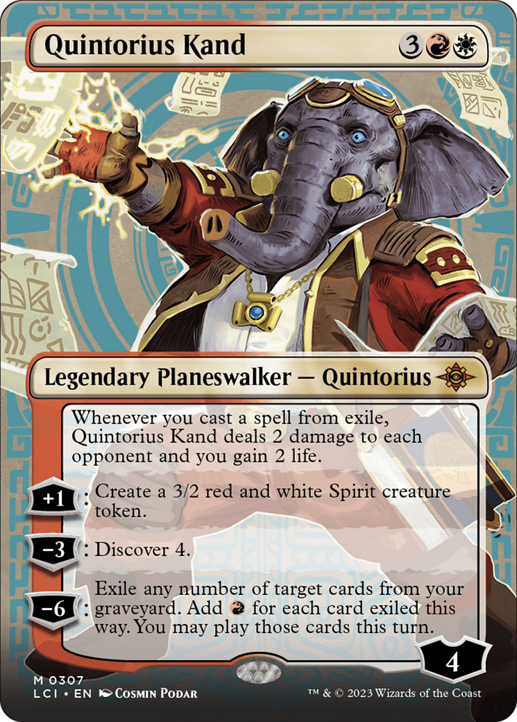 Quintorius Kand (0307) (Borderless) (LCI-307) - The Lost Caverns of Ixalan