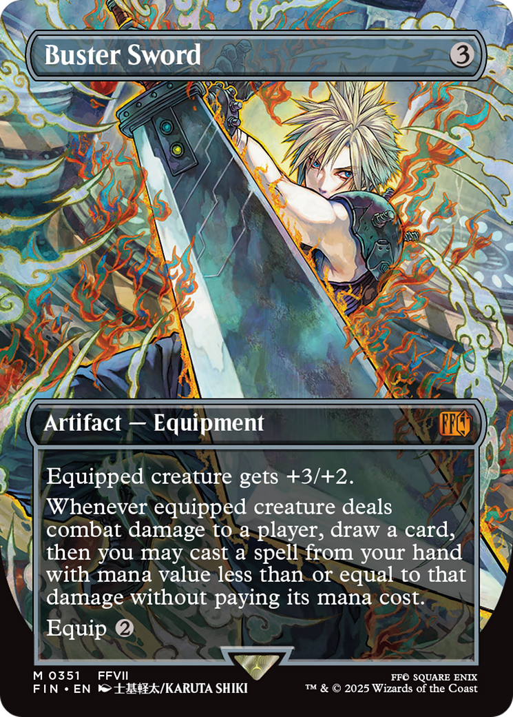 Buster Sword (Borderless) [FINAL FANTASY] | The CG Realm