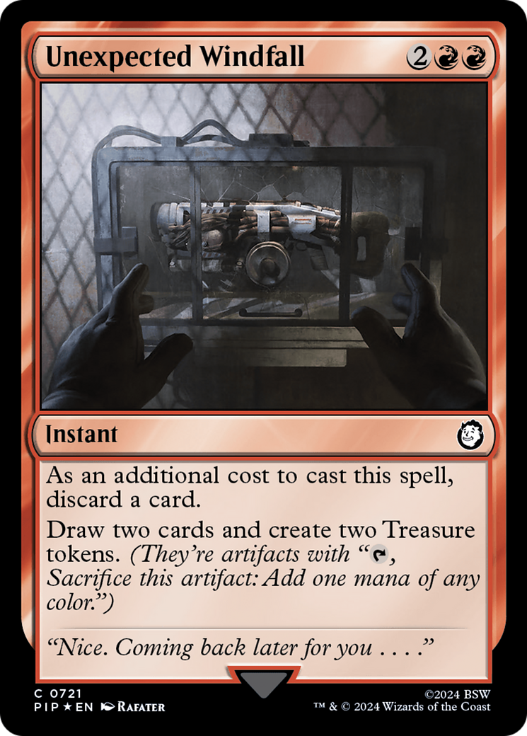 Unexpected Windfall (Surge Foil) [Fallout] | The CG Realm