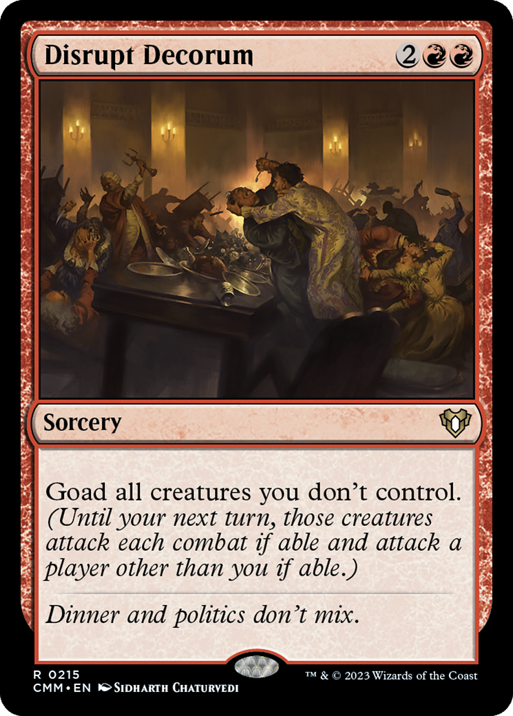 Disrupt Decorum [Commander Masters] | The CG Realm