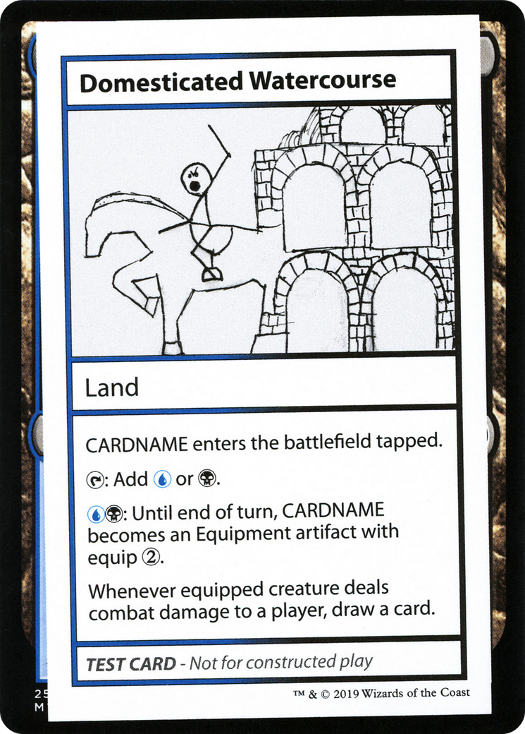 Domesticated Watercourse (No PW Symbol) (CMB1-) - Mystery Booster Playtest Cards 2021
