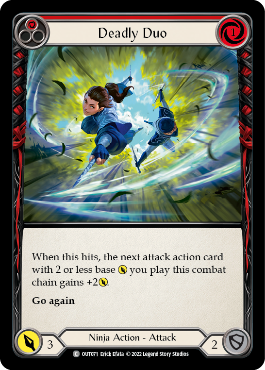 Deadly Duo (Red) [OUT071] (Outsiders)  Rainbow Foil | The CG Realm