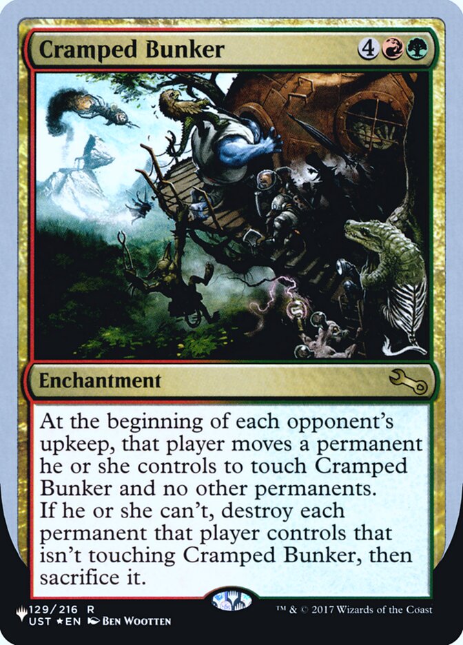 Cramped Bunker (Unfinity Foil Edition) [The List] | The CG Realm