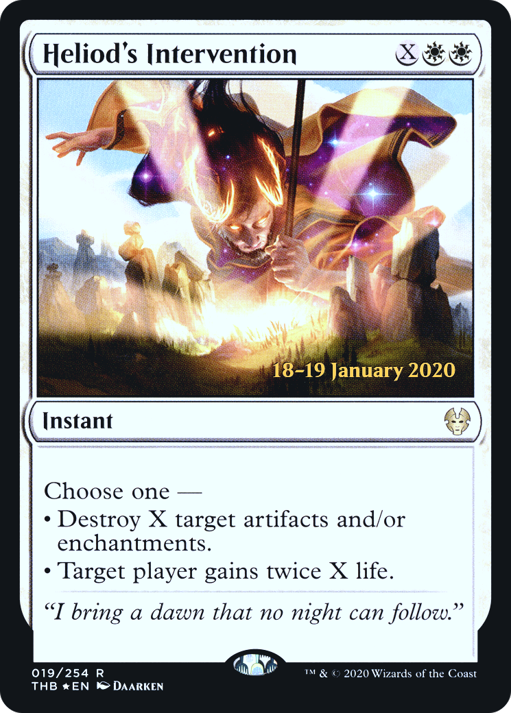 Heliod's Intervention (PRE-019) - Theros Beyond Death Promos Foil