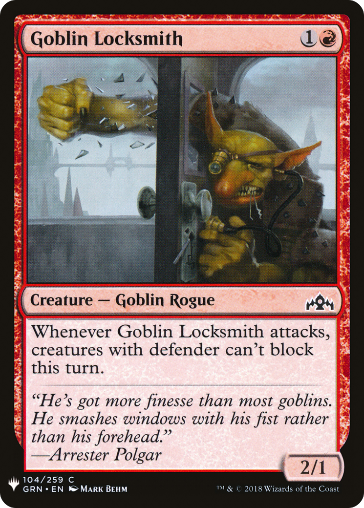 Goblin Locksmith (LIST-GRN-104) - The List