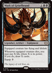 Mask of Griselbrand [Duskmourn: House of Horror Commander] | The CG Realm