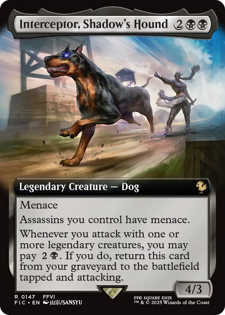 Interceptor, Shadow's Hound (Extended Art) [FINAL FANTASY Commander] | The CG Realm