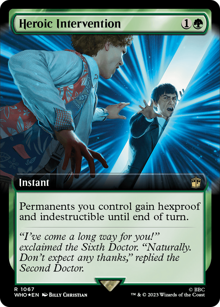 Heroic Intervention (Extended Art) (Surge Foil) [Doctor Who] | The CG Realm