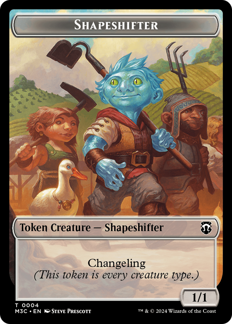 Shapeshifter (0004) // Copy Double-Sided Token (M3C-4 // 1) - Modern Horizons 3 Commander