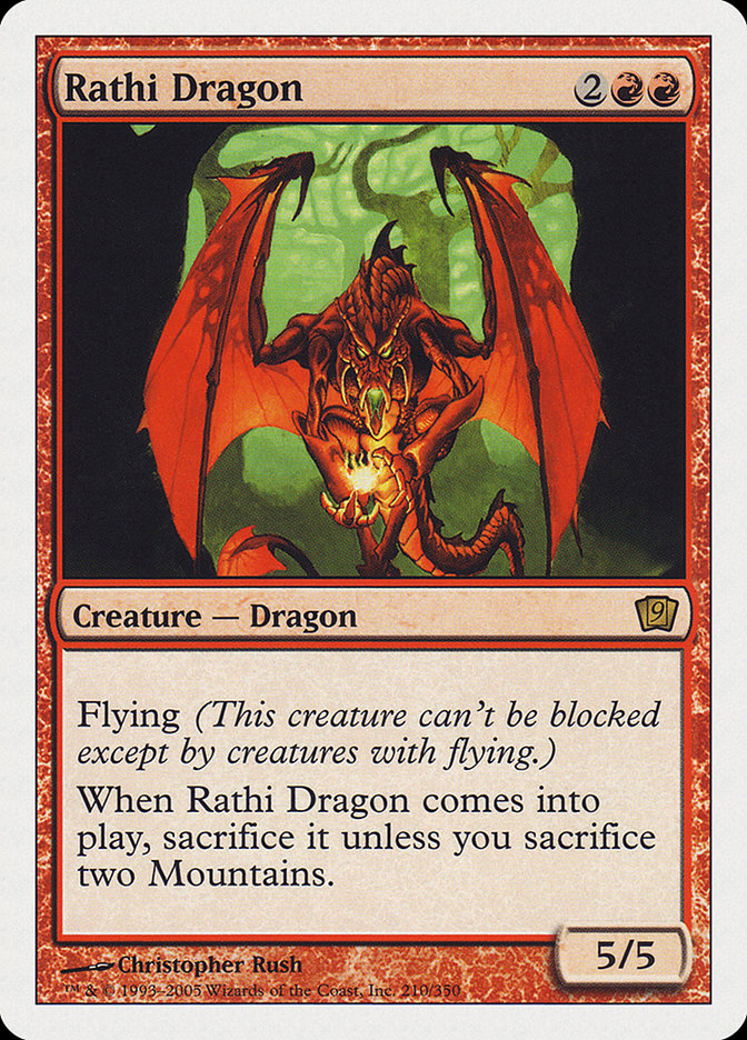 Rathi Dragon (9th Edition) [Oversize Cards] | The CG Realm
