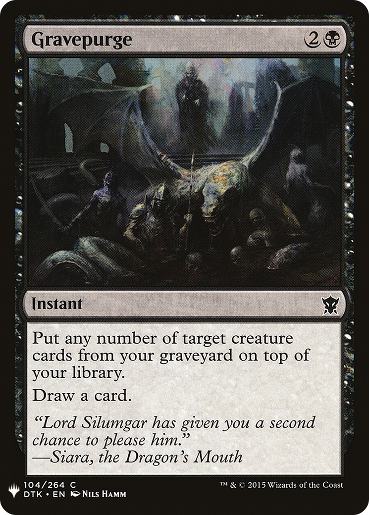 Gravepurge (LIST-DTK-104) - The List