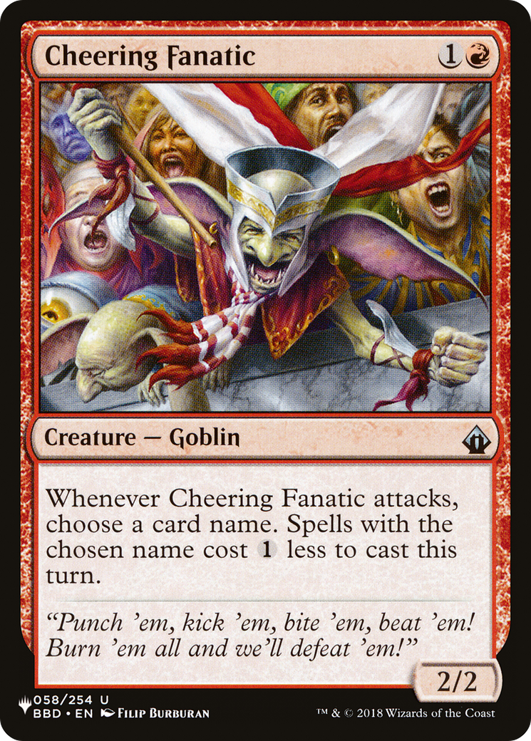 Cheering Fanatic [The List] | The CG Realm