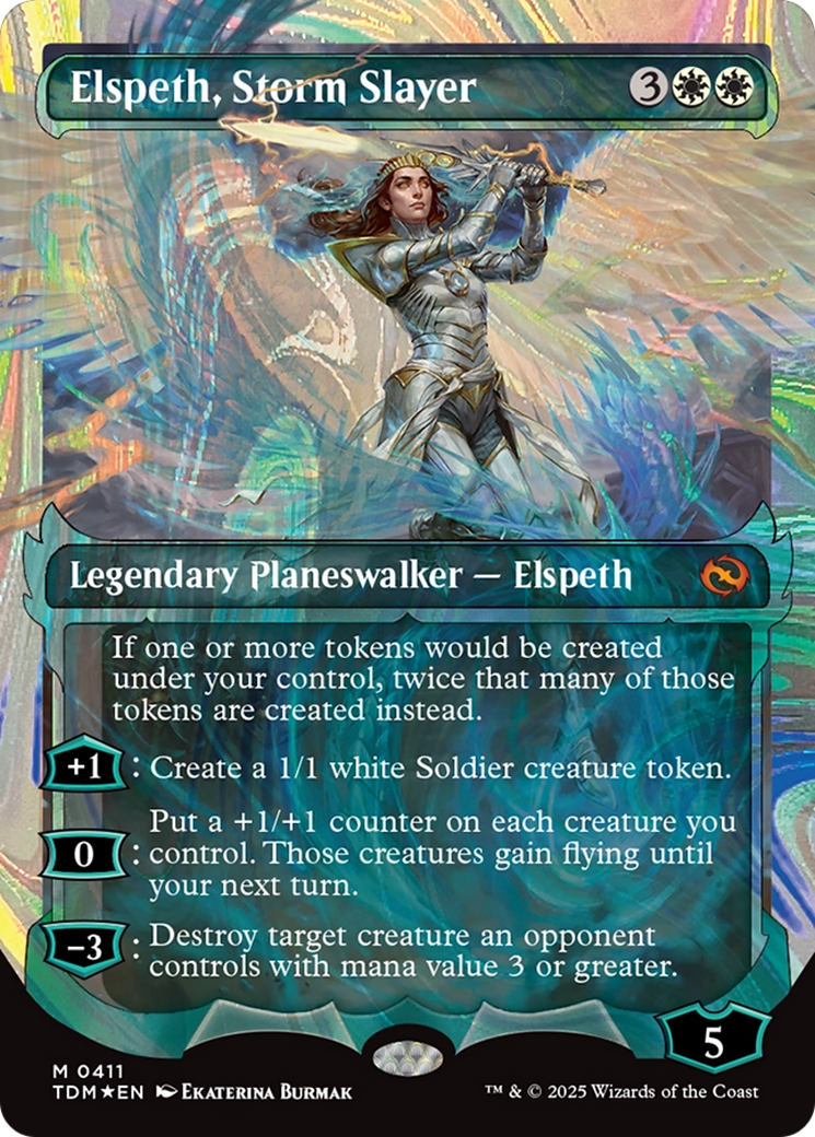 Elspeth, Storm Slayer (Showcase) (Halo Foil) [Tarkir: Dragonstorm] | The CG Realm