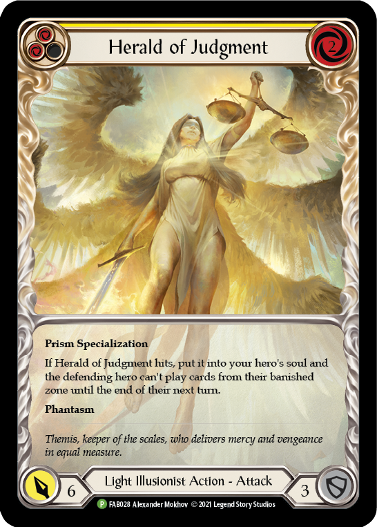 Herald of Judgment [FAB028] (Promo)  Rainbow Foil | The CG Realm