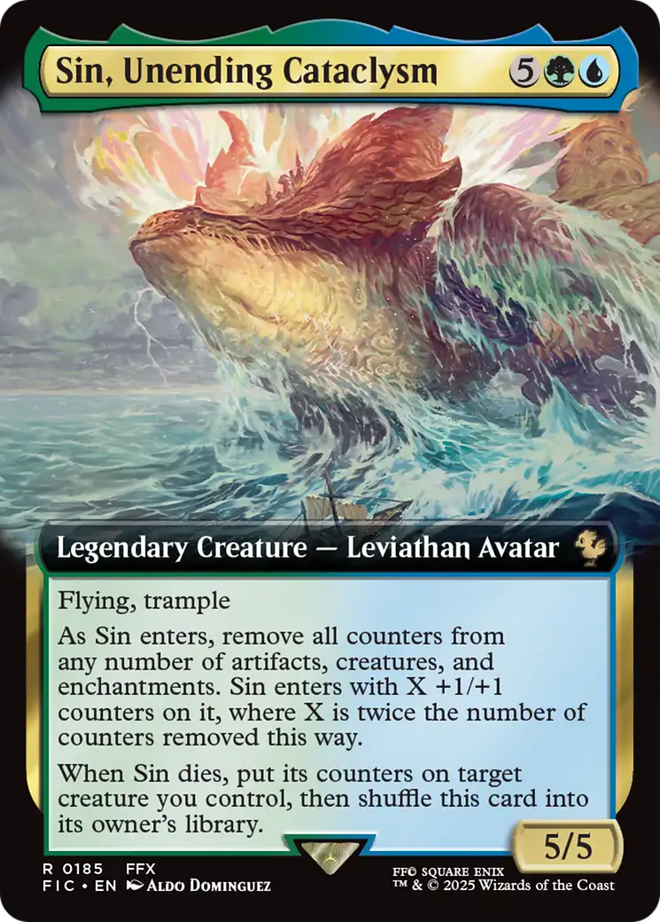 Sin, Unending Cataclysm (Extended Art) [FINAL FANTASY Commander] | The CG Realm