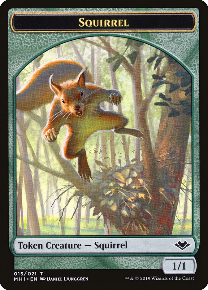 Goblin // Squirrel Double-Sided Token (MH1-10 // 15) - Modern Horizons