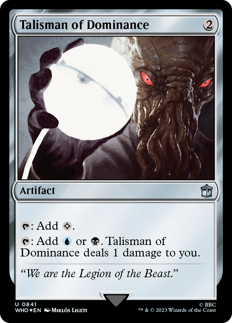Talisman of Dominance (Surge Foil) [Doctor Who] | The CG Realm