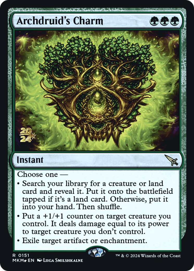 Archdruid's Charm [Murders at Karlov Manor Prerelease Promos] | The CG Realm