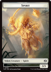 Spirit (0008) // Spirit (0009) Double-Sided Token [Tarkir: Dragonstorm Tokens] | The CG Realm