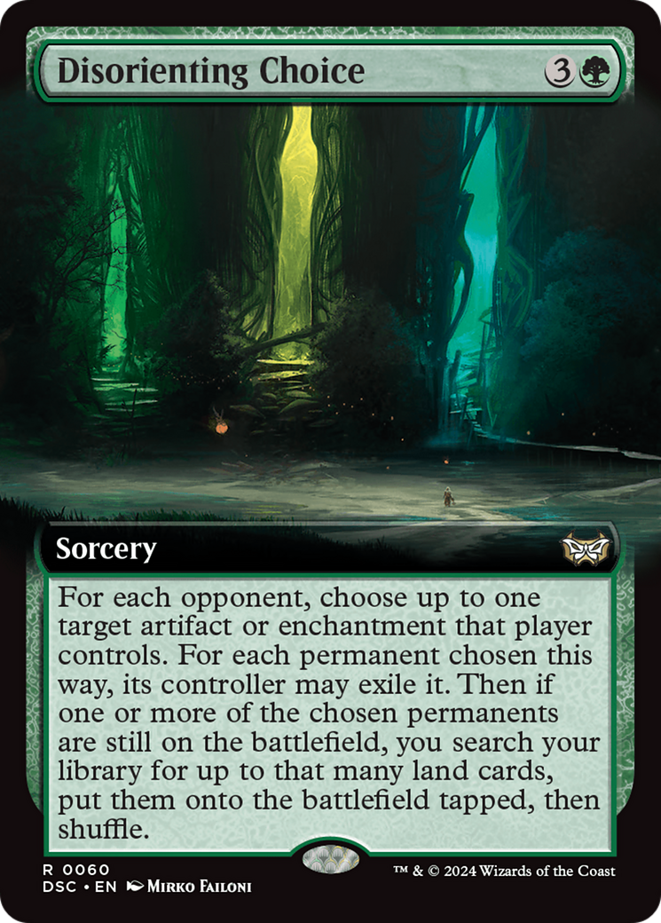 Disorienting Choice (Extended Art) [Duskmourn: House of Horror Commander] | The CG Realm