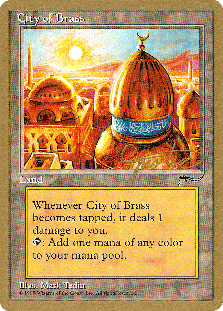 City of Brass - 1996 Mark Justice (ARN) (WCD-) - Pro Tour Collector Set