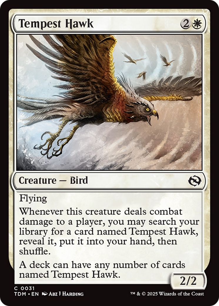 Tempest Hawk (TDM-031) - Tarkir: Dragonstorm
