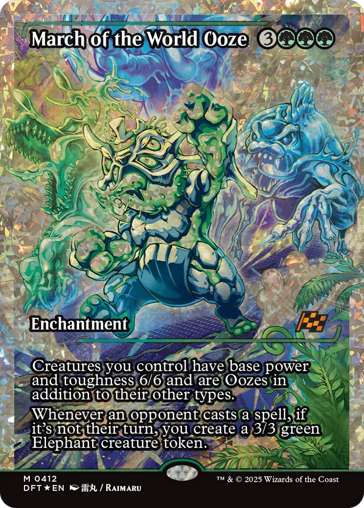 March of the World Ooze (Showcase) (Fracture Foil) [Aetherdrift] | The CG Realm