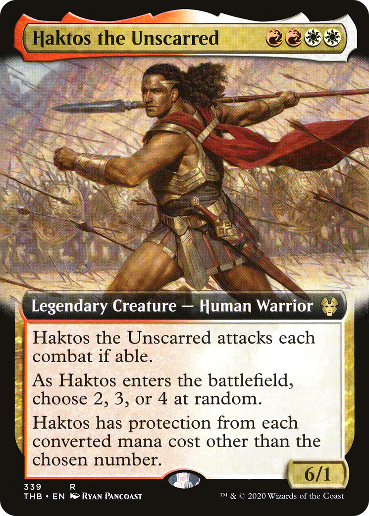 Haktos the Unscarred (Extended Art) (THB-339) - Theros Beyond Death: (Extended Art)
