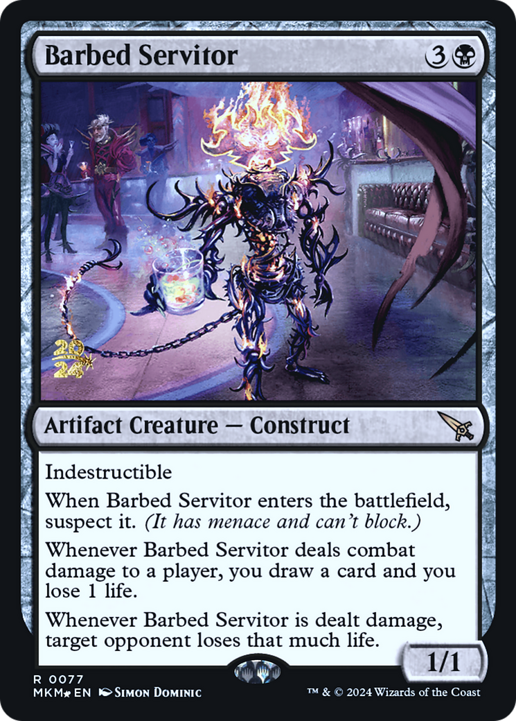 Barbed Servitor [Murders at Karlov Manor Prerelease Promos] | The CG Realm