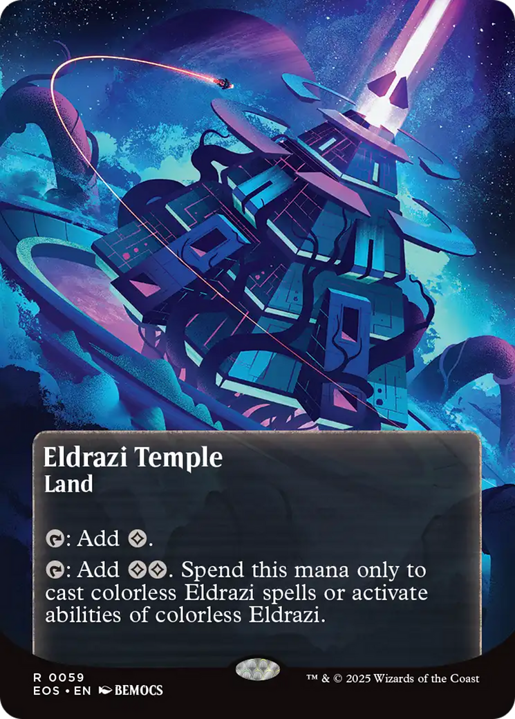 Eldrazi Temple (0059) (Borderless) [Edge of Eternities: Stellar Sights] | The CG Realm