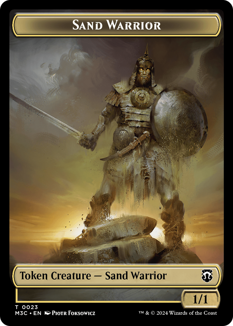 Marit Lage (Ripple Foil) // Sand Warrior Double-Sided Token (M3C-11 // 23) - Modern Horizons 3 Commander Foil